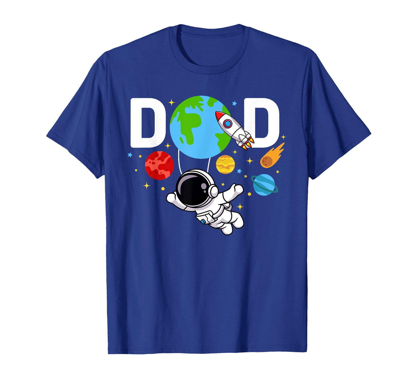 Dad Daddy Father Space Astronaut Birthday Family Matching T-Shirt