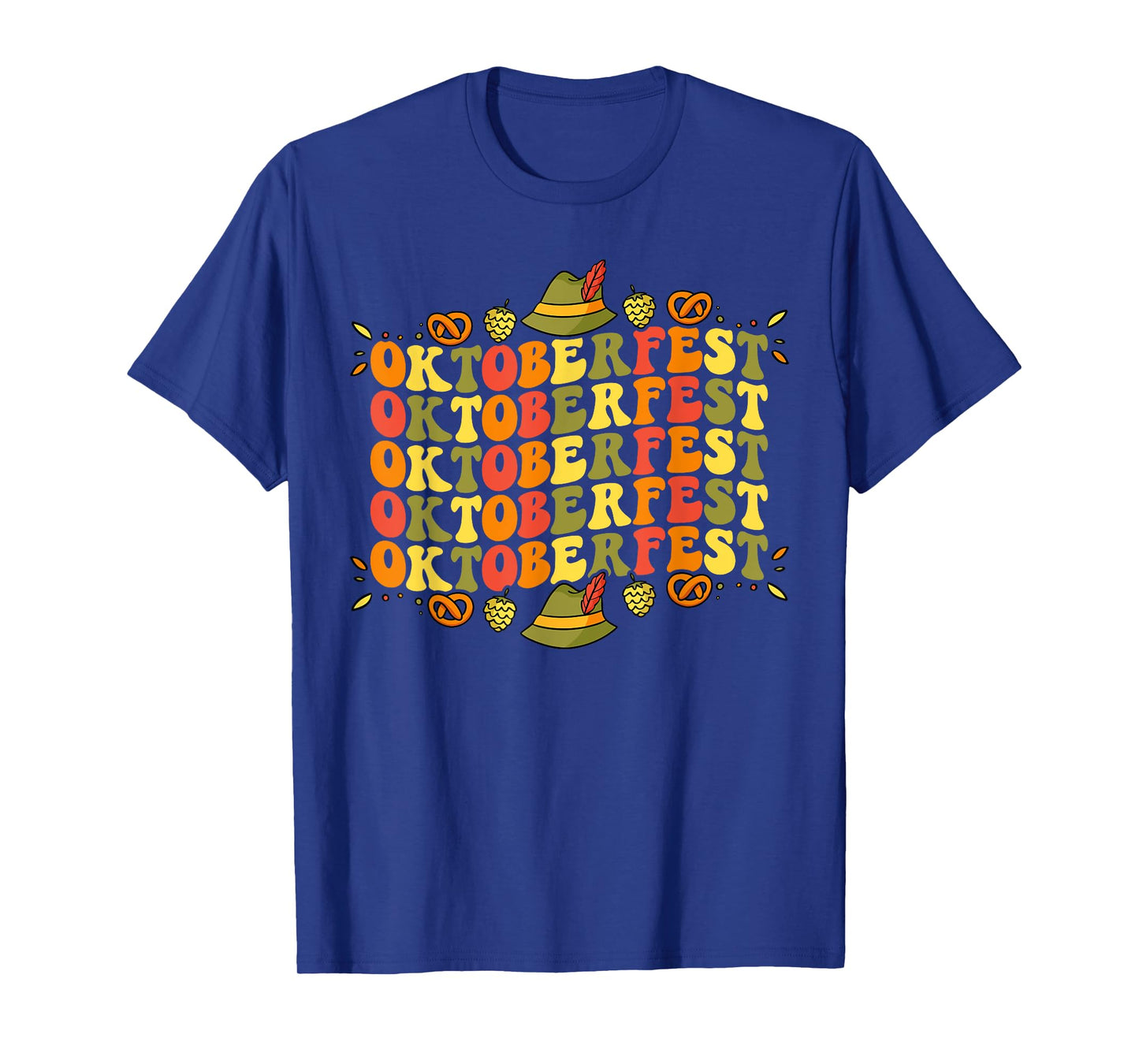 Oktoberfest Retro Groovy German Things Bavarian Festival T-Shirt