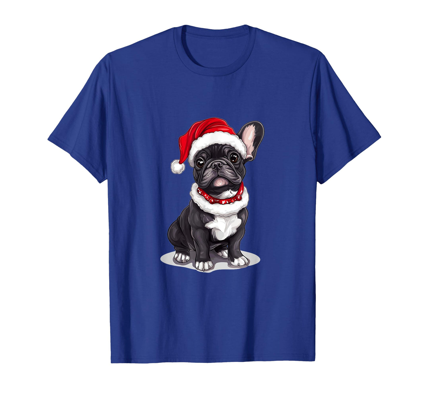 Cute French Bulldog Frenchie Dog Christmas Merry X-mas T-Shirt