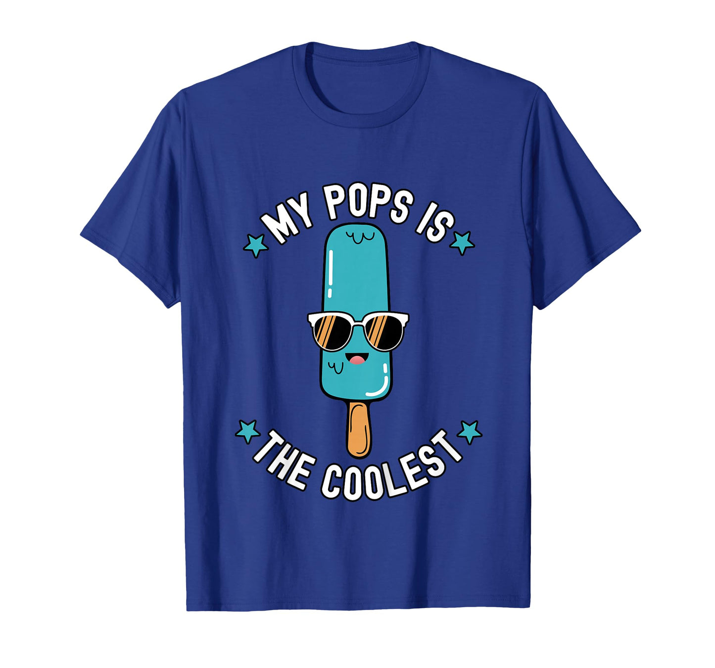 My Pops Is The Coolest Funny Popsicle Graphic Summer T-Shirt