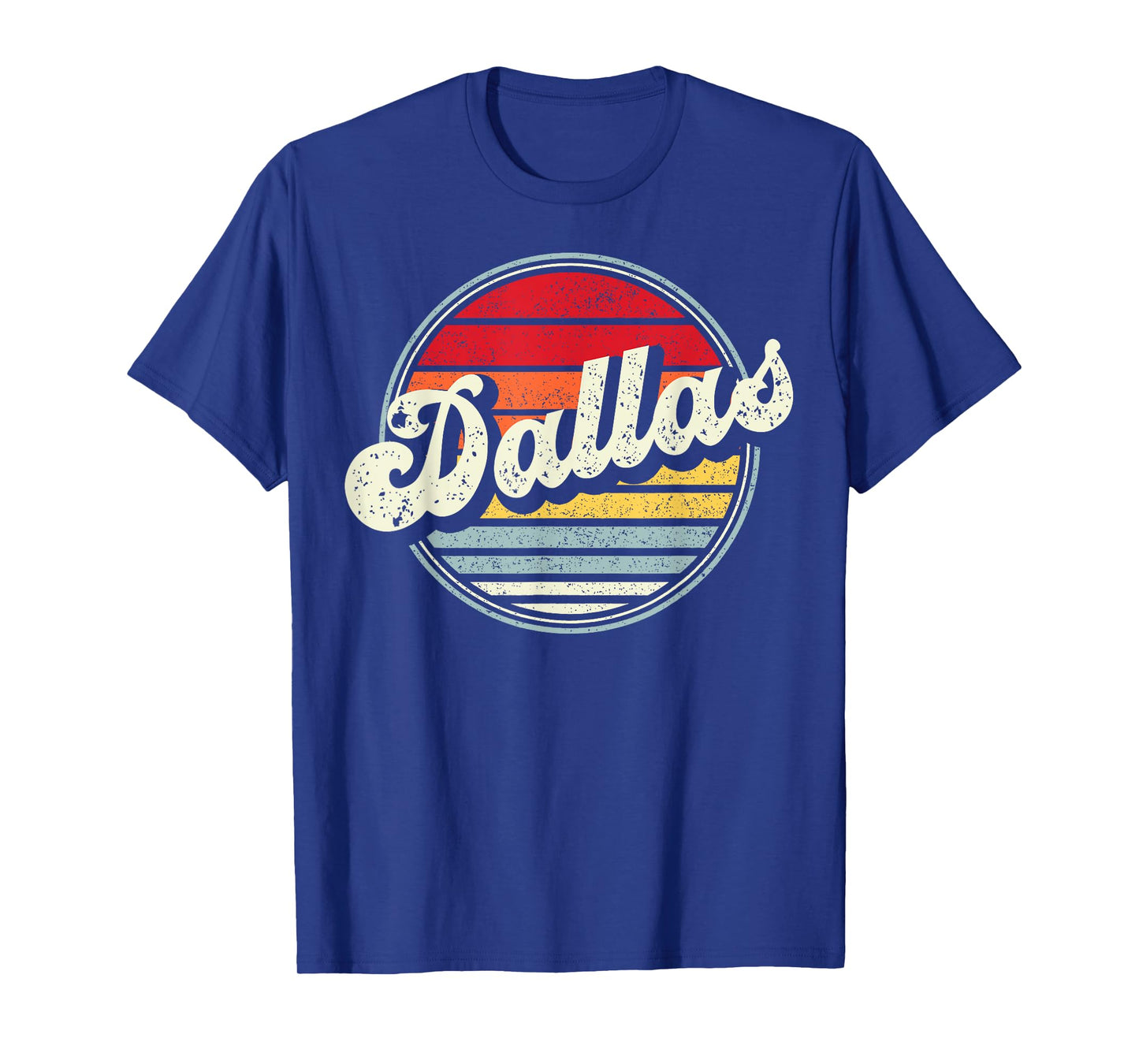 Dallas Texas TX Home State Cool 70s Style Sunset Men Women T-Shirt