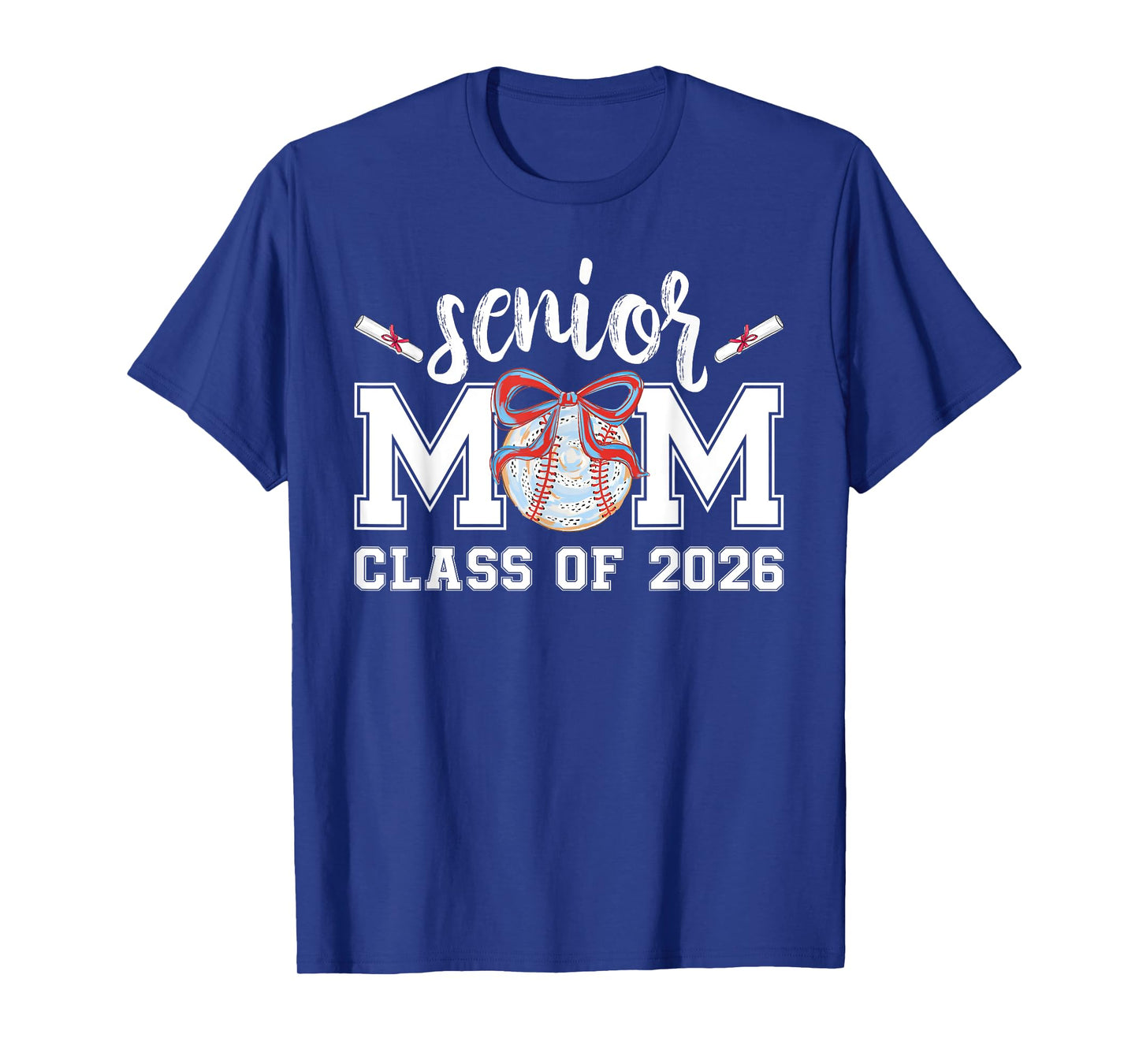 Senior Mom Baseball 2026 Class Of 2026 Proud Mom of Graduate T-Shirt
