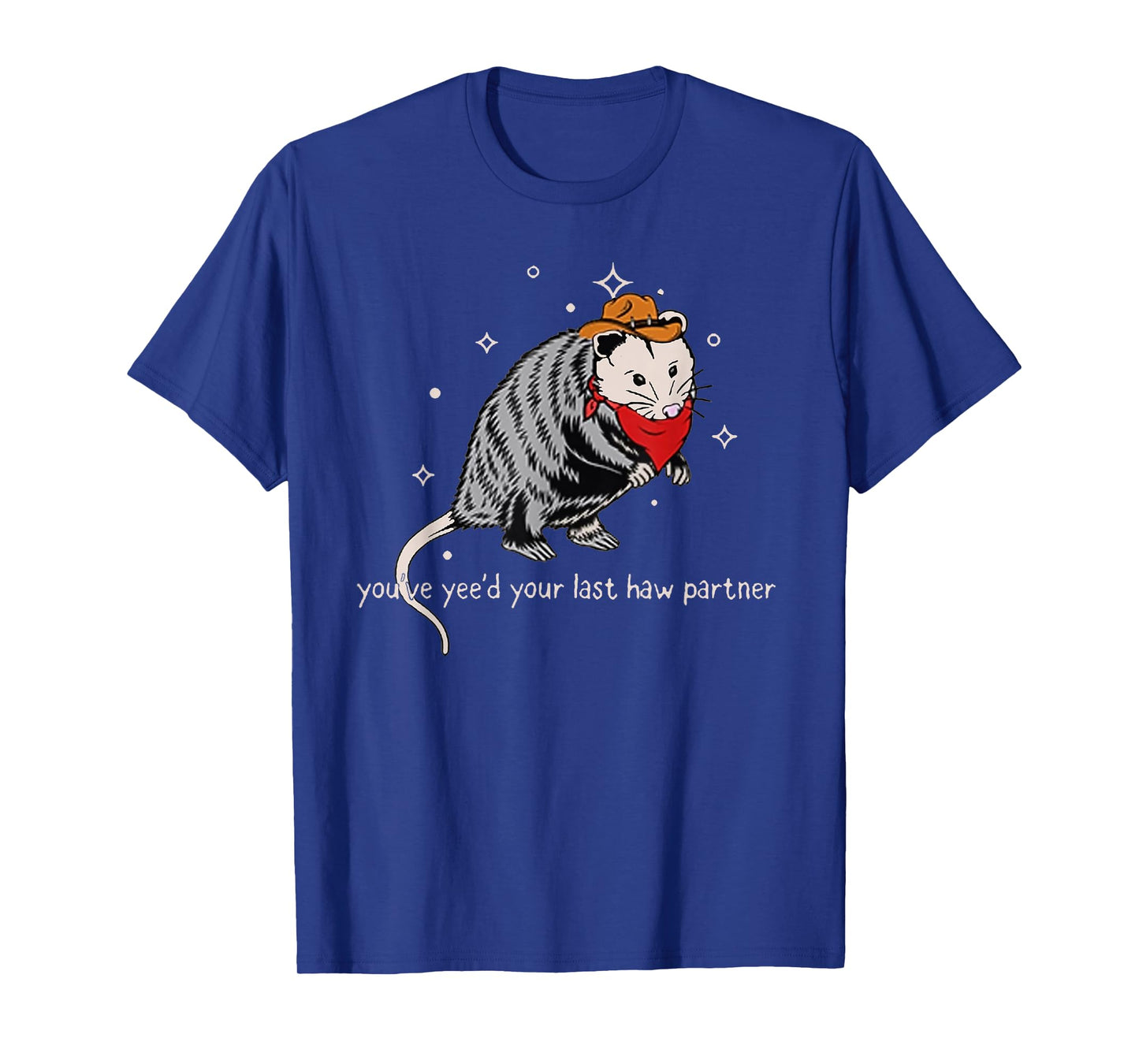 Funny Vintage Opossum Cowboy Hat Western Possum Lover Gifts T-Shirt