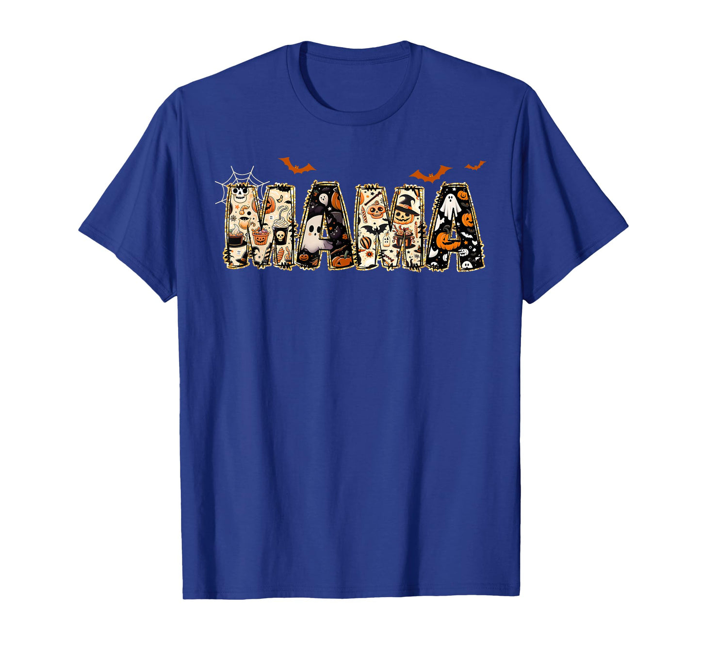 Mama Spooky Mom Trick Or Treat Halloween Ghost Witch Vampire T-Shirt
