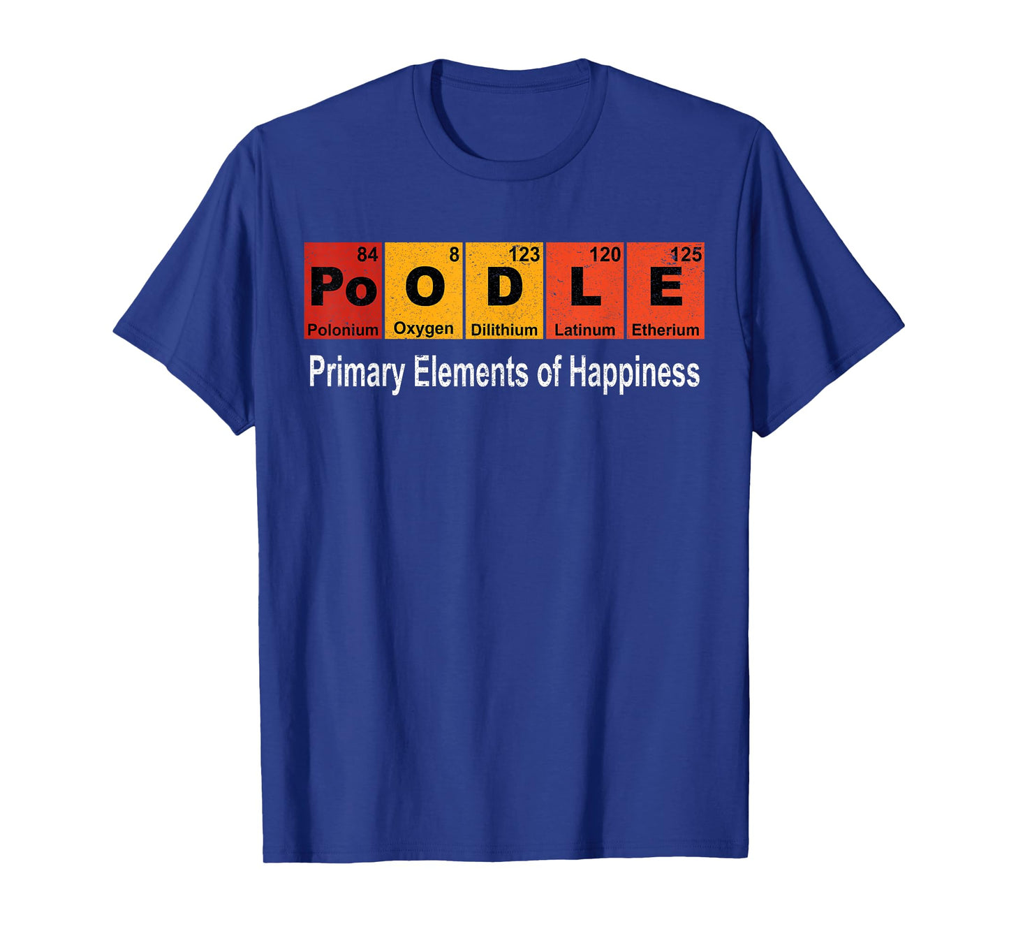 Poodle Dog Science Funny Periodic Table T-Shirt
