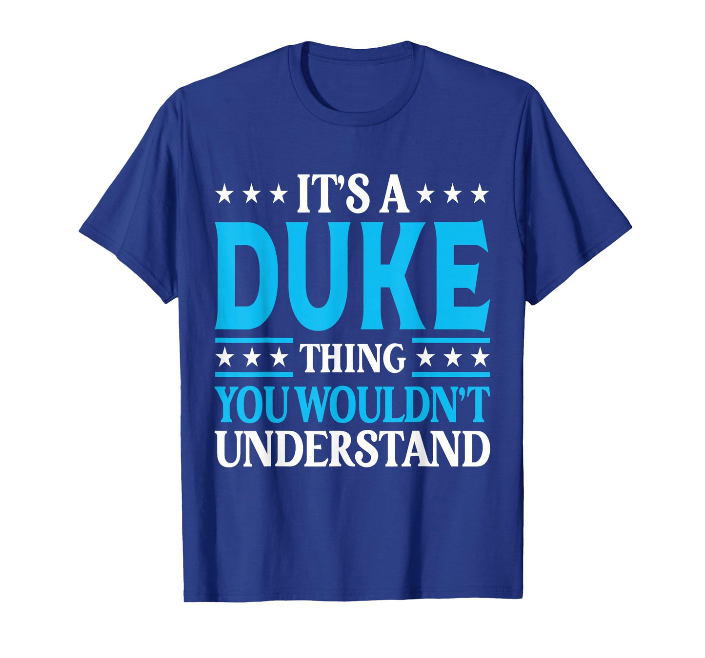 Duke Gift Duke Tee Men Name Birthday Gifts - Black - Small - Classic Fit - Crew Neck - Short Sleeve - Cotton, Polyester - Modern - Personalized T-Shirt