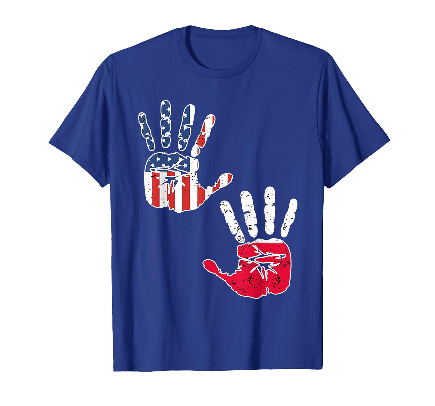 USA Poland Handprint Shirt Proud Polska Flag Polish American T-Shirt