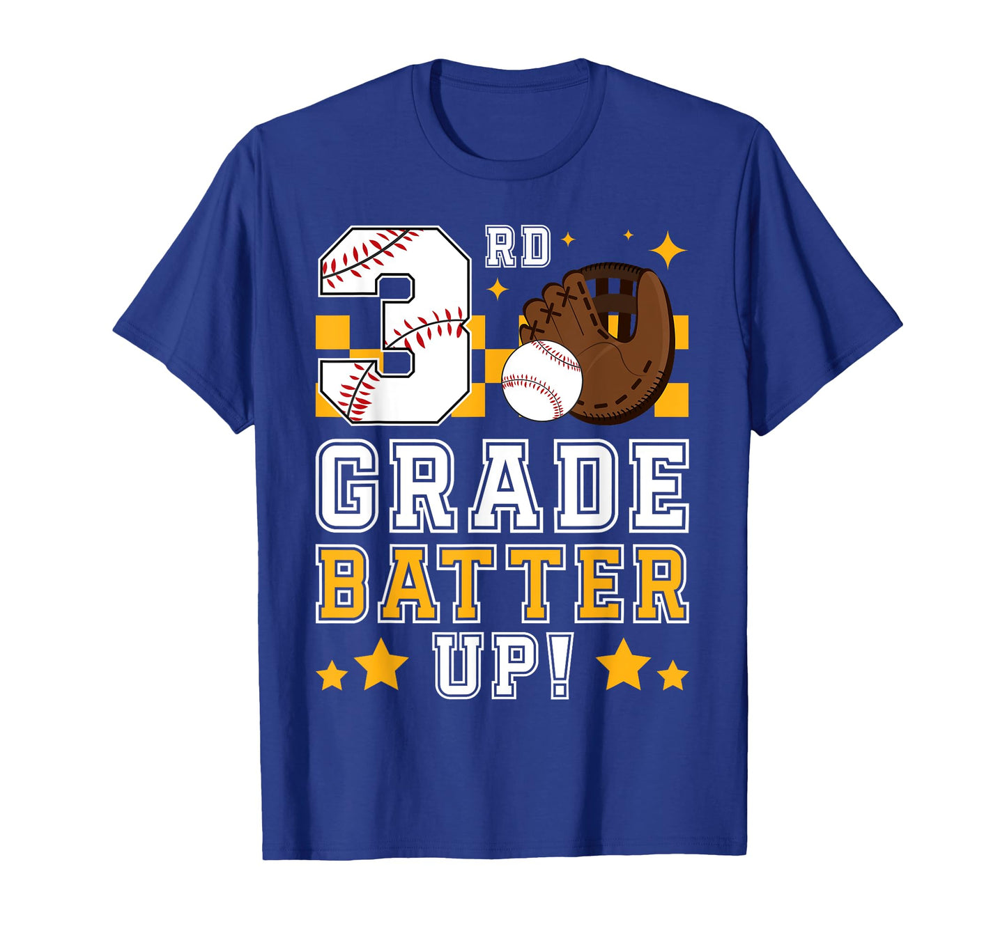 3rd Grade Batter Up Baseball First Day Back To School T-Shirt