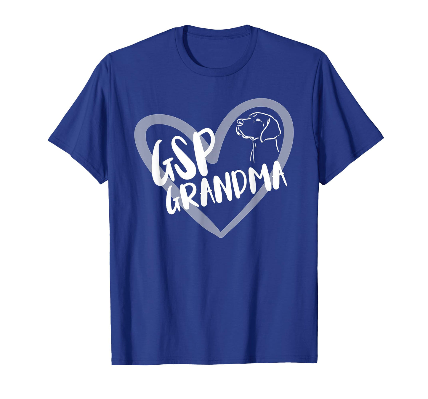 GSP Grandma Heart German Shorthaired Pointer Dog Lover T-Shirt