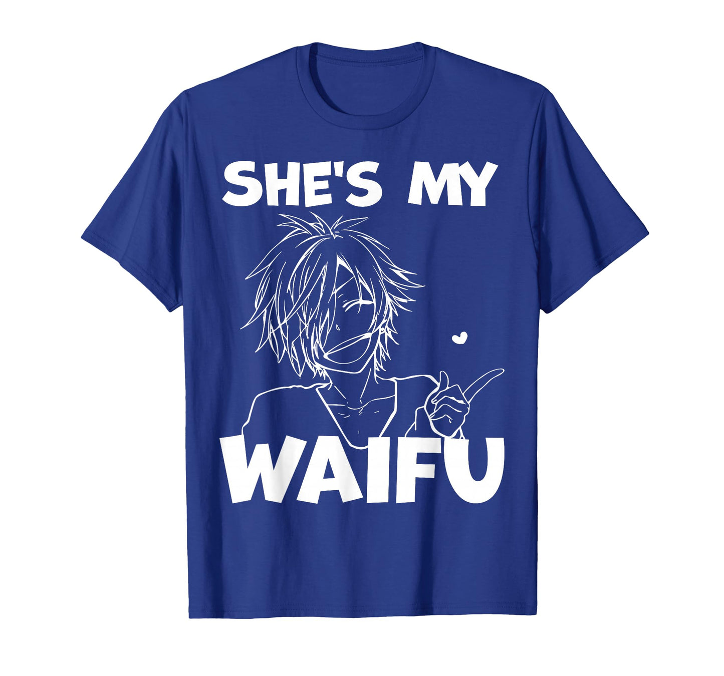 She's My Waifu Funny Anime Matching Couple Boyfriend Gift T-Shirt
