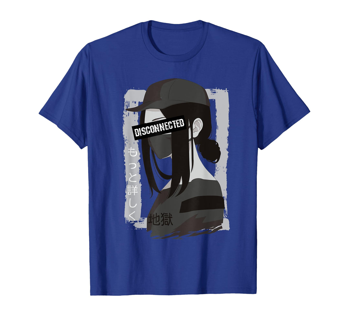 Vaporwave Aesthetic Disconnected - Anime Girl Sad Japanese T-Shirt