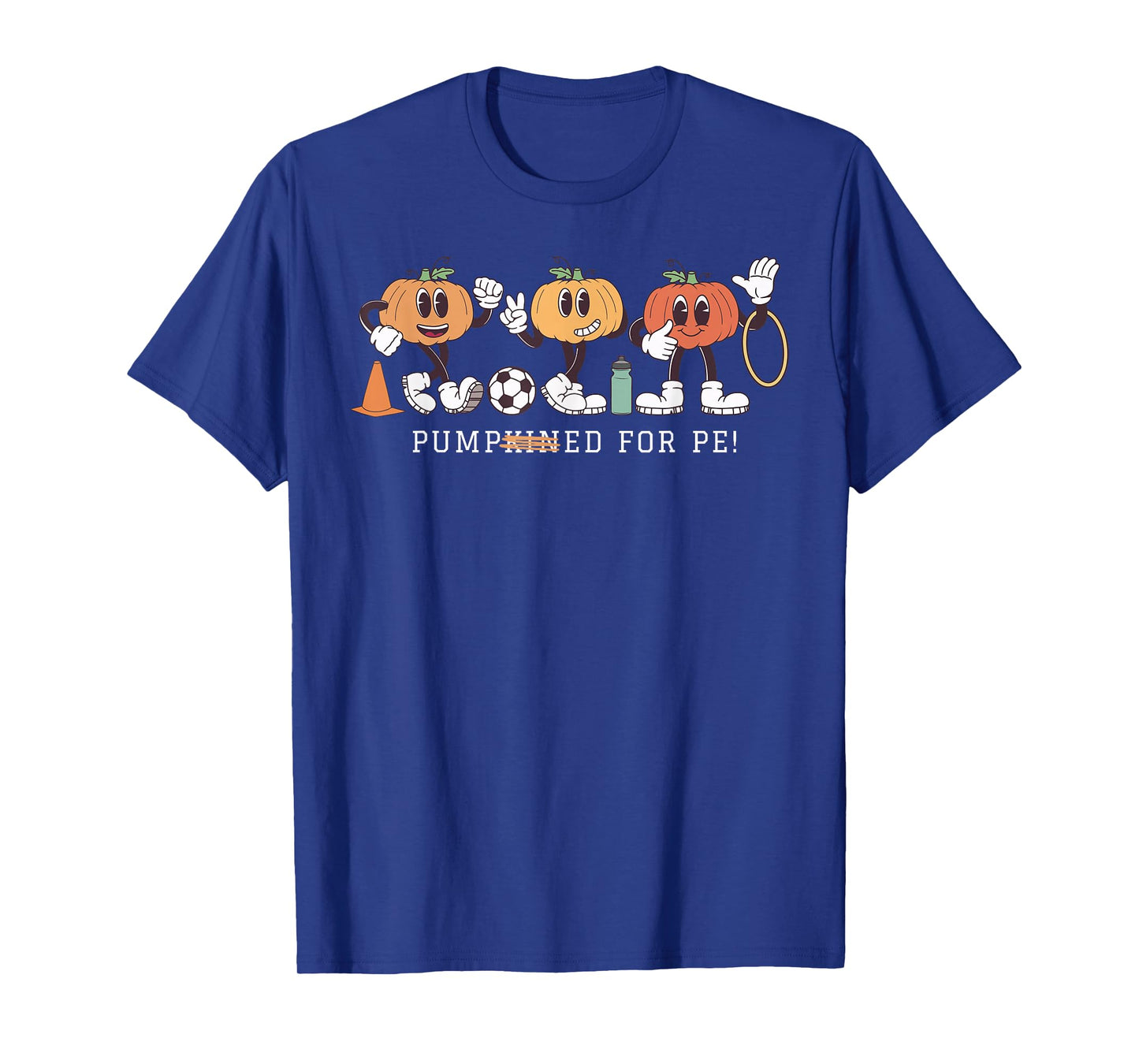 Funny Pumpkin PE Teacher Team Physical Education Autumn Fall T-Shirt