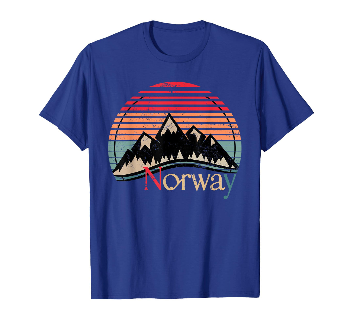 Norway Flag Norwegian Pride Unisex-Adults Black Short Sleeve T-Shirt