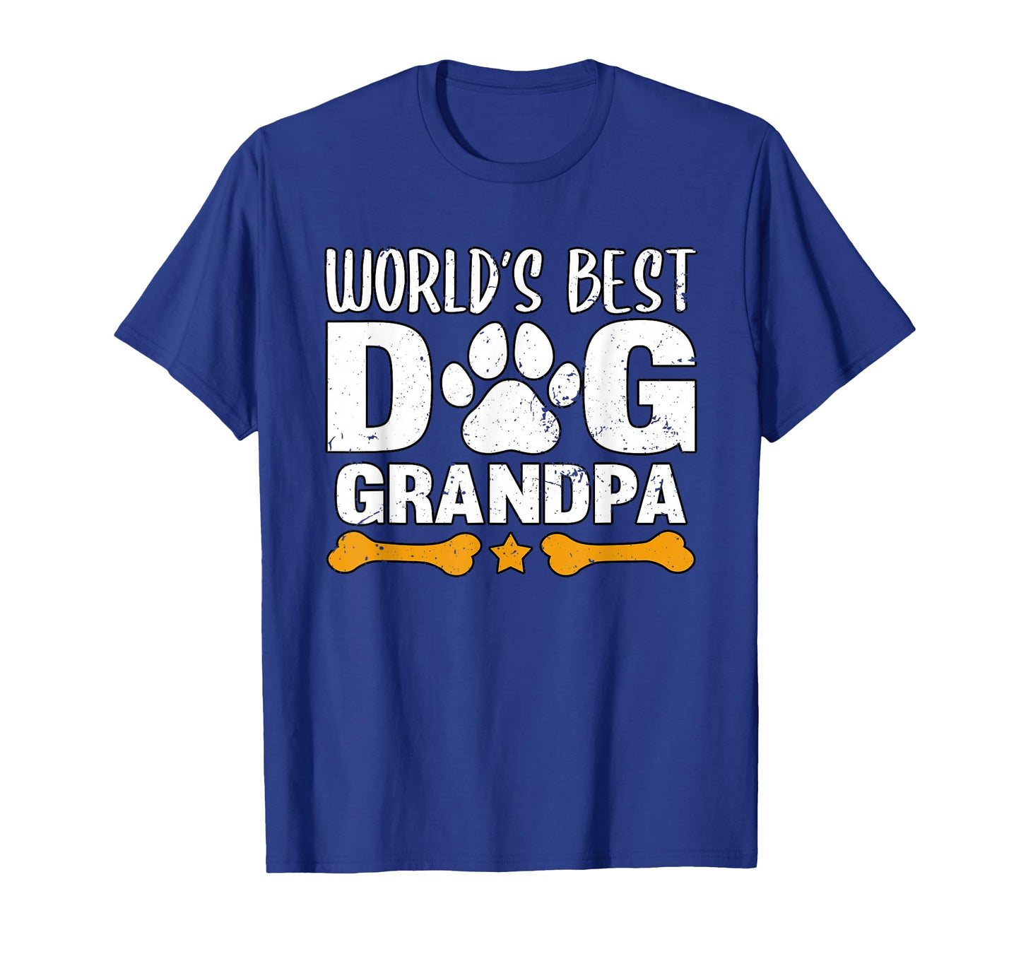 World's Best Dog Grandpa Puppy Grandfather Paw Fur Parent T-Shirt