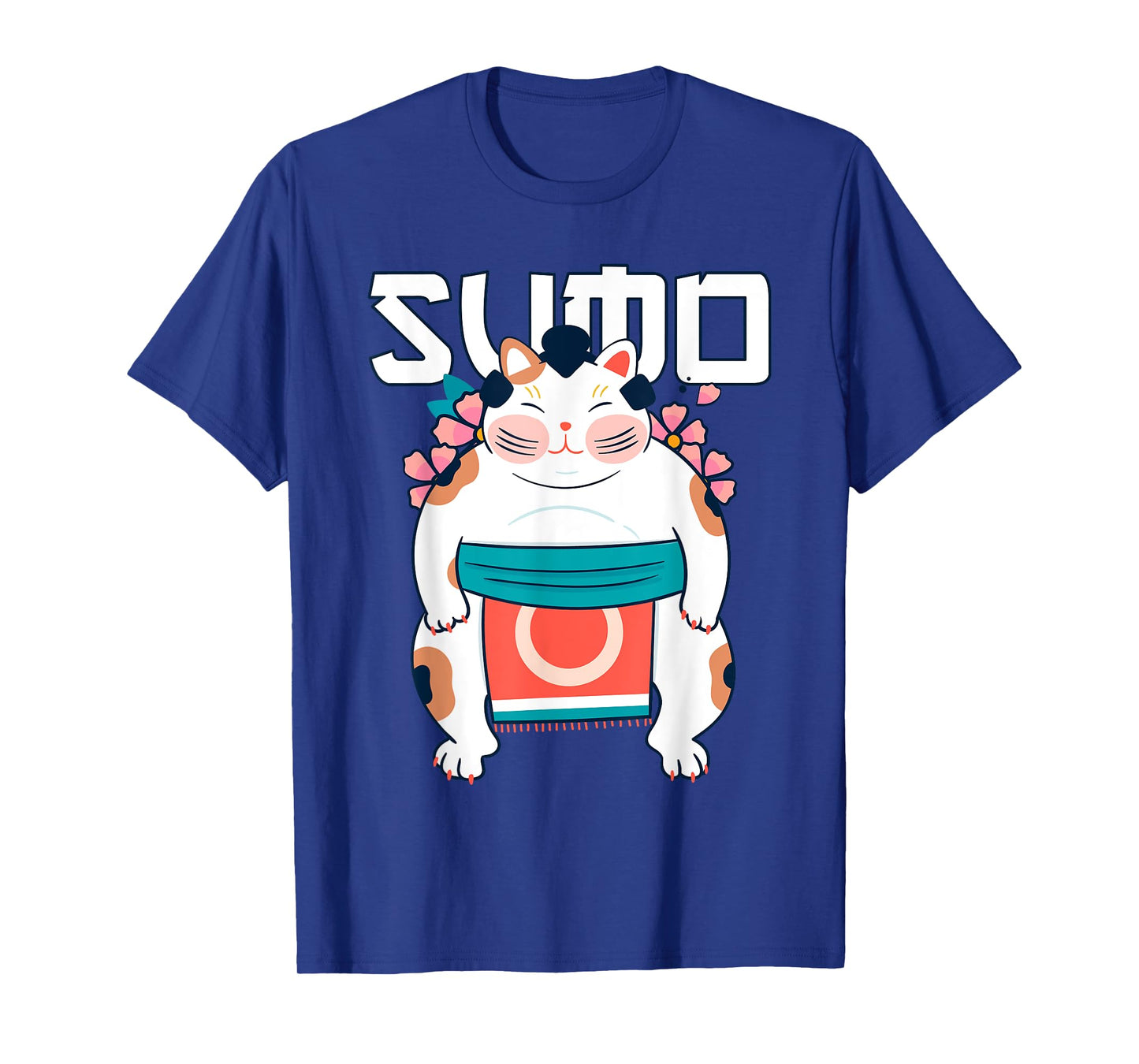 Japanese Neo Traditional Art Shirt Neko Sumo Cat T-Shirt