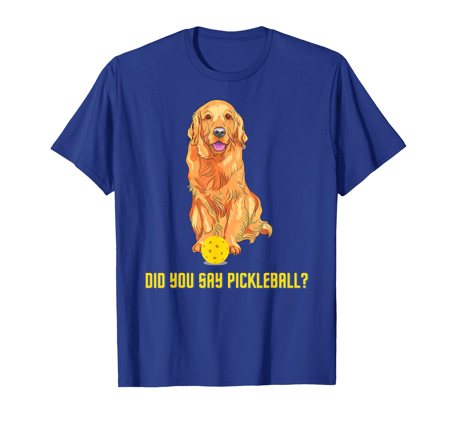 Cute Golden Retriever Pickleball Dog T-Shirt