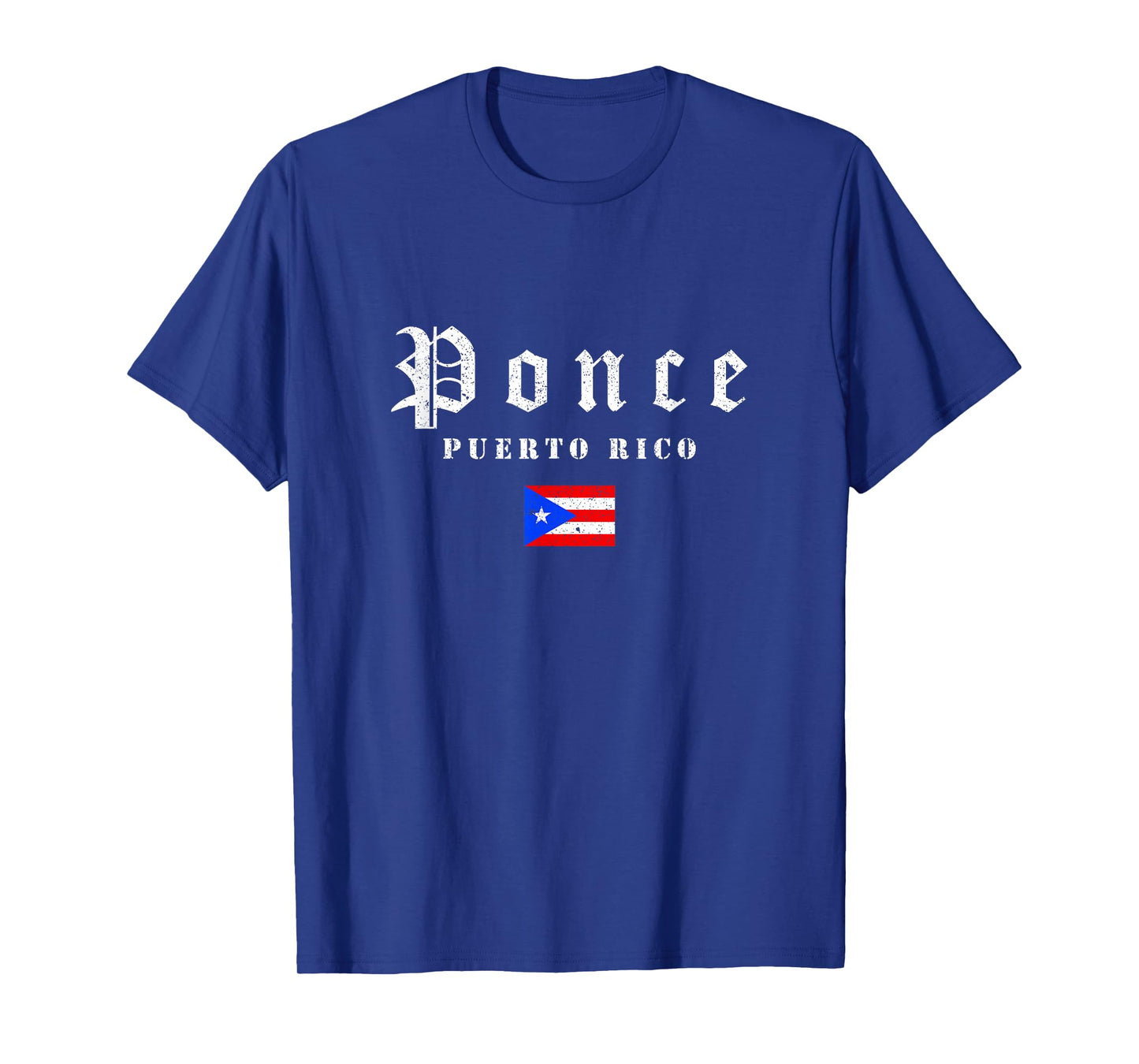 Vintage Ponce Puerto Rico Flag Pride Home Root Travel T-Shirt