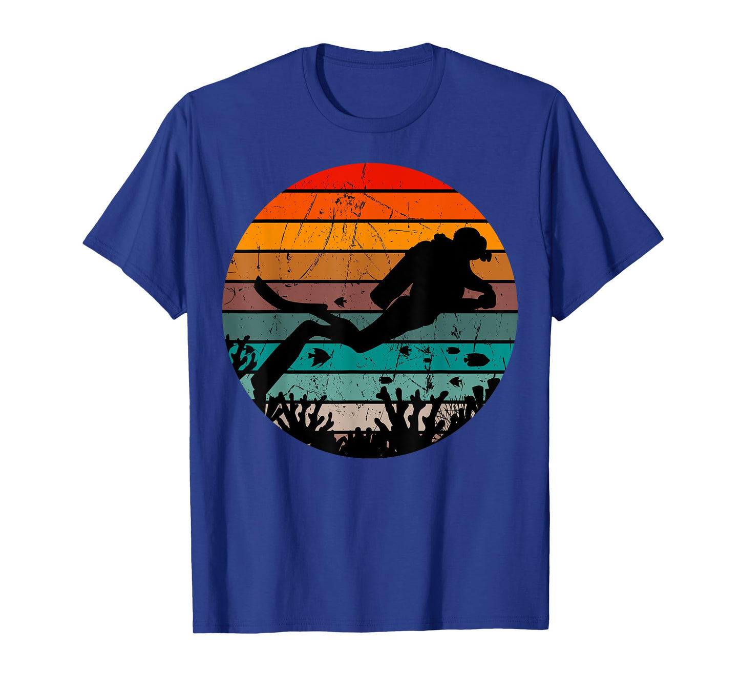 Scuba Diving Retro Vintage Diver Underwater Dive Deep-Sea T-Shirt