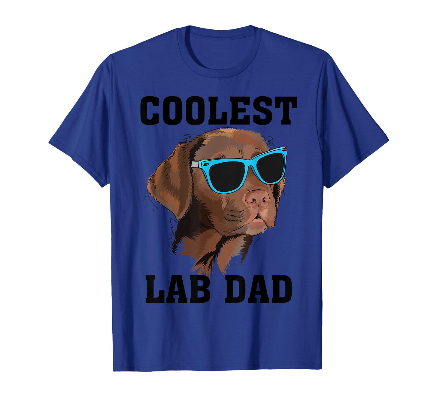 Funny Coolest Lab Dad Gift For Black Labrador Dog Lover Men T-Shirt