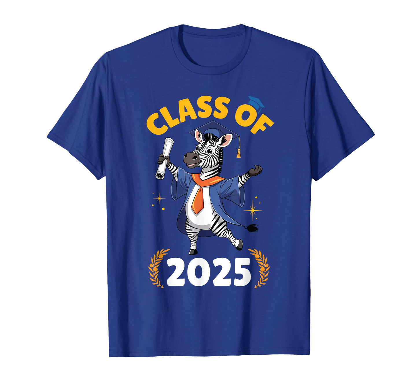 Zebra Senior Class Of 2025 Graduation Day School College T-Shirt