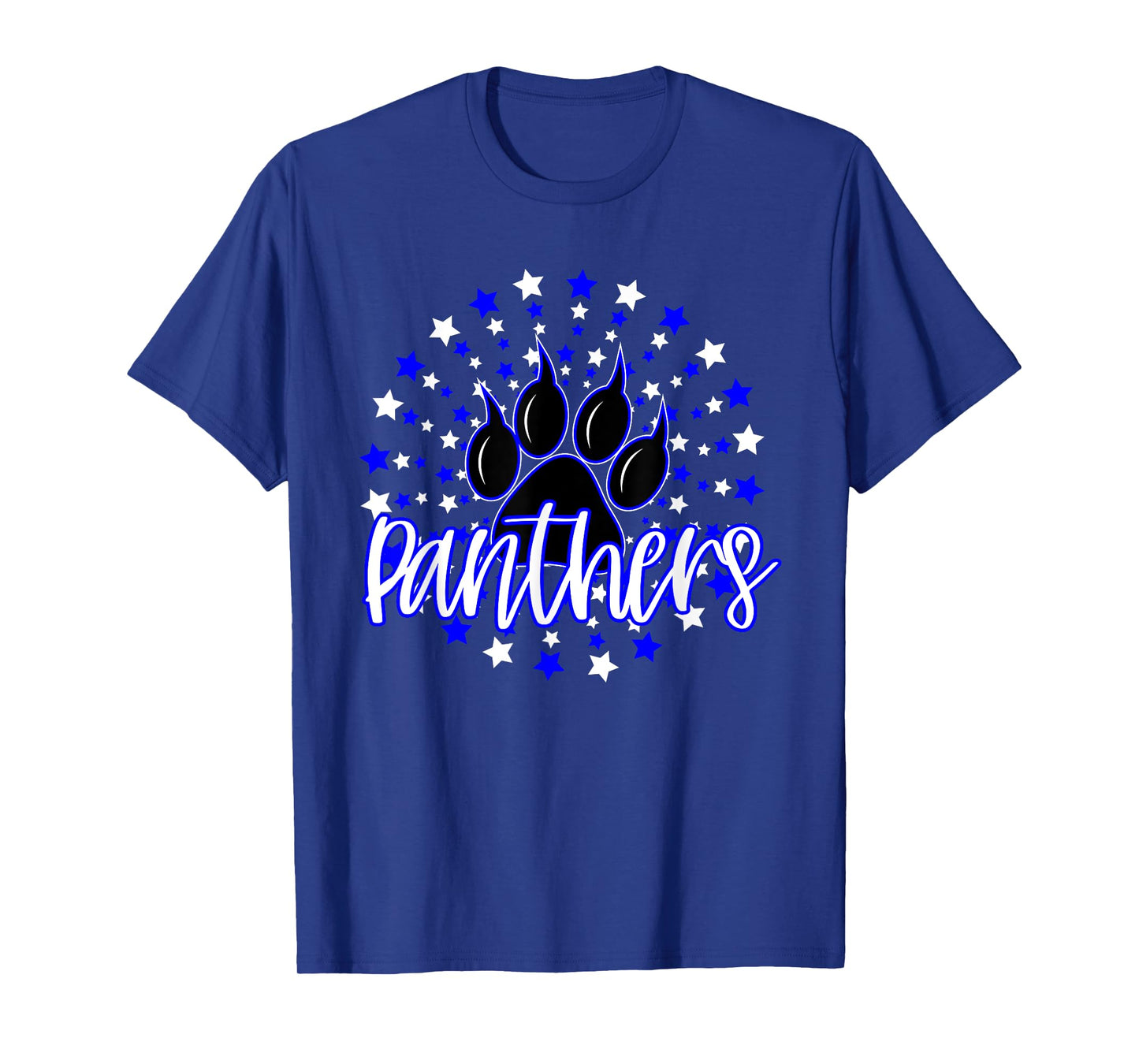 Blue Panthers Star School Spirit Panther Pride Mascot T-Shirt