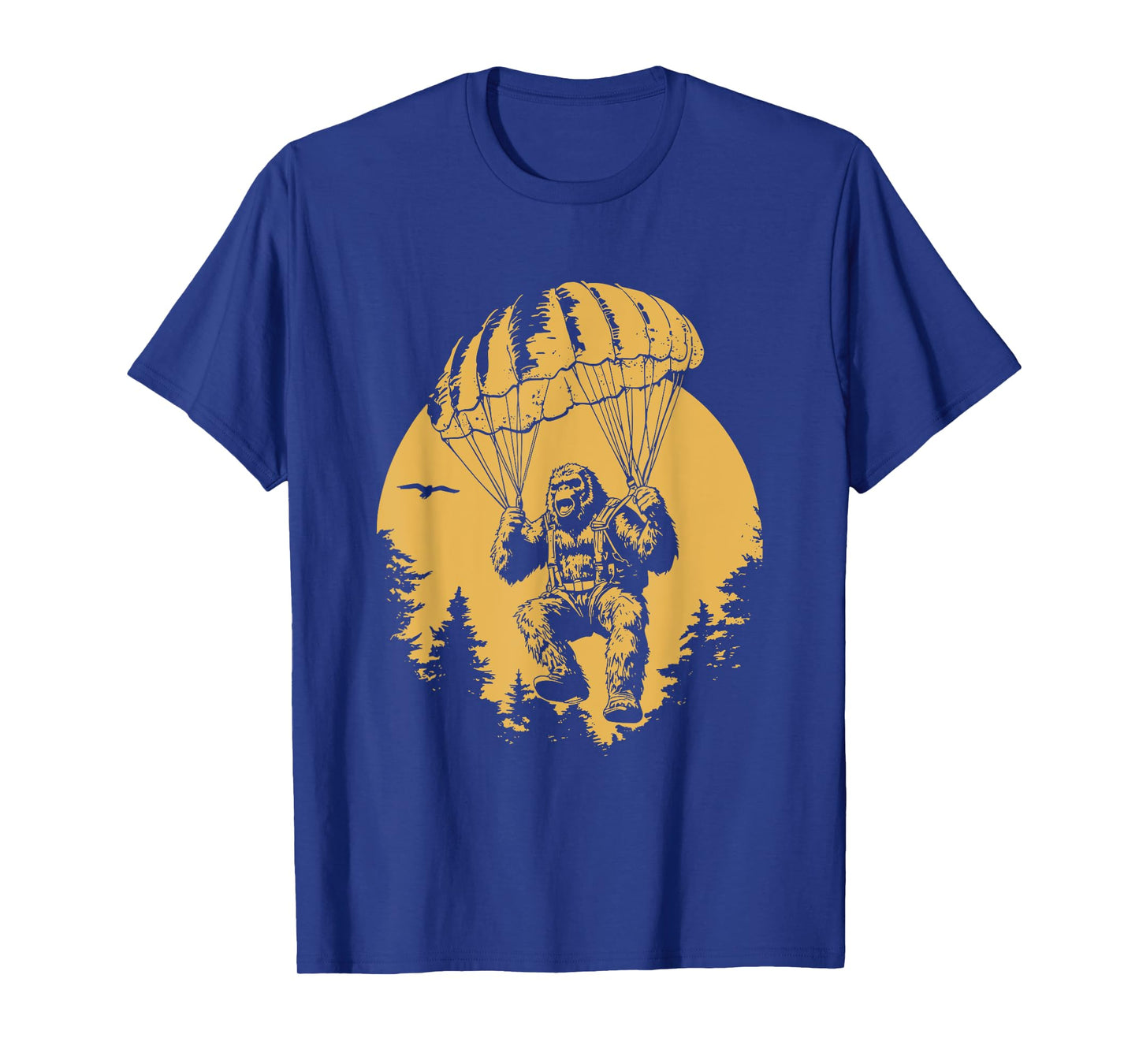 parachuting bigfoot sasquatch skydiving skydive skydiver T-Shirt