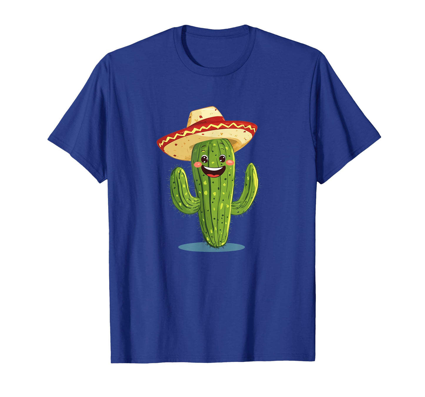 Cool Cactus in Mexican Sombrero Hat Costume for Plants T-Shirt