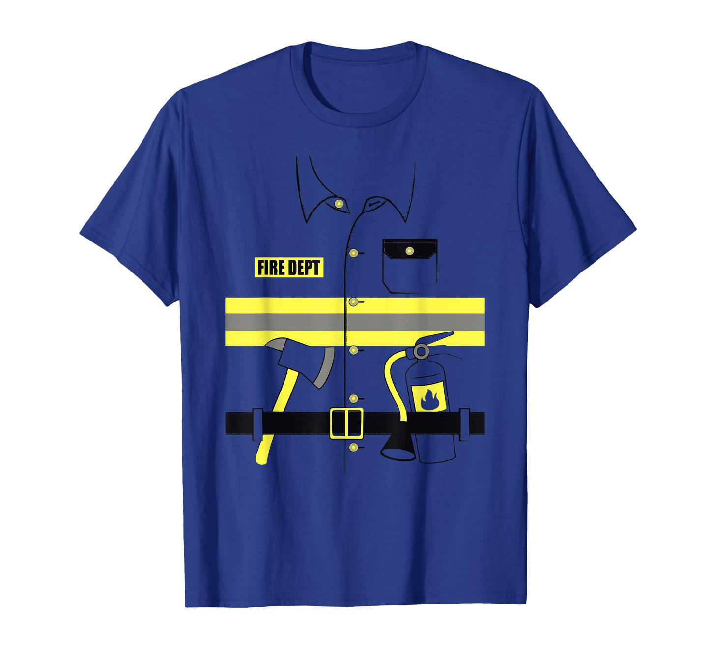 Firefighter Costume DIY Halloween Easy Costume Adults & Kids T-Shirt