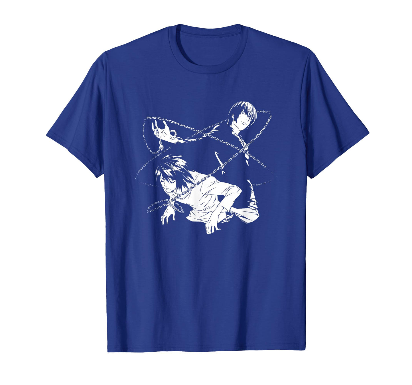 Death Note Light and L Chains Anime T-Shirt