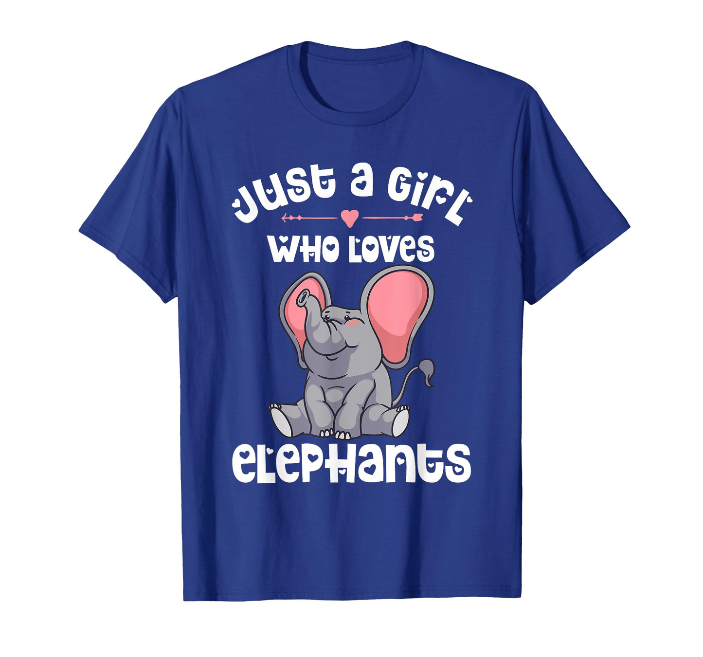 Funny Just A Girl Who Loves Elephants Gift For Kids Women T-Shirt