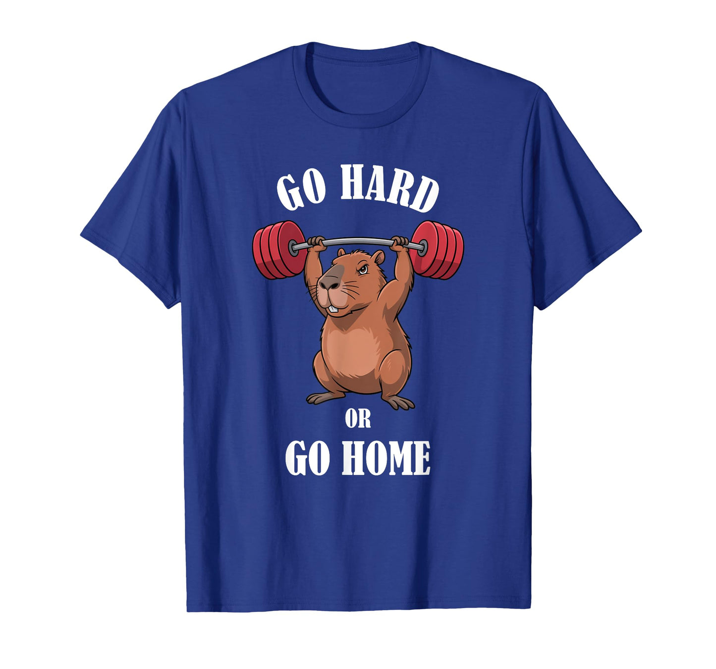 Capybara Workout Shirt Capybara Weightlifting Gym T-Shirt