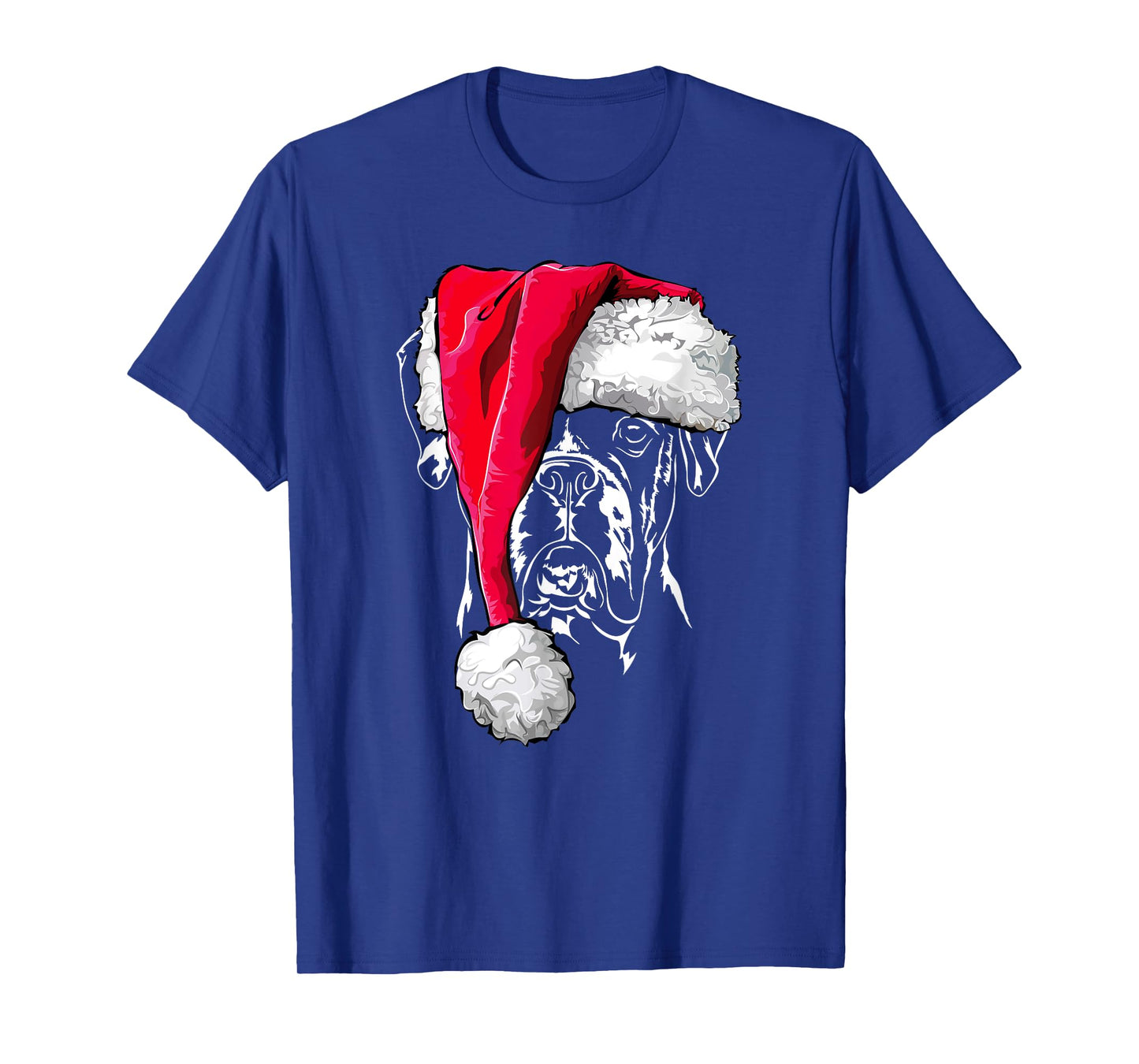 Funny German Boxer Santa Christmas Dogs T-Shirt