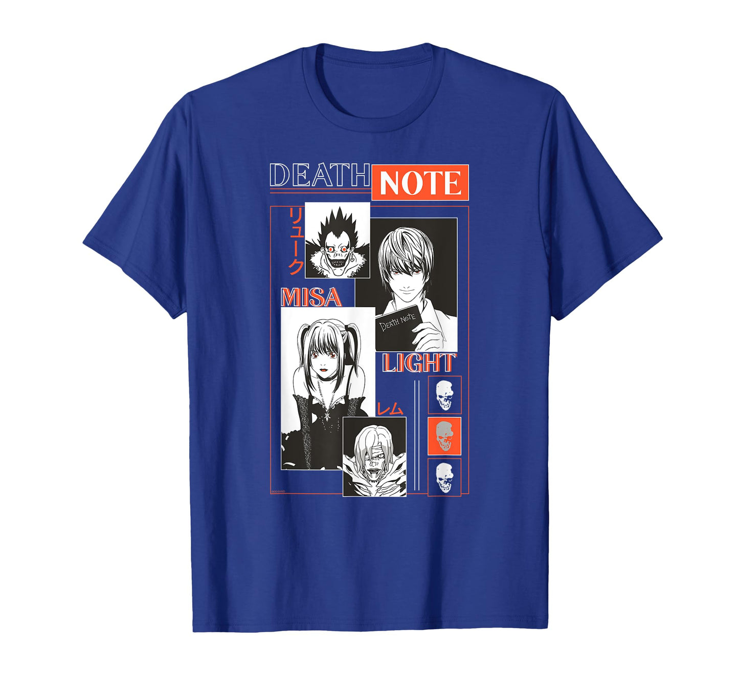 Death Note Modern Character Box Collage Anime T-Shirt
