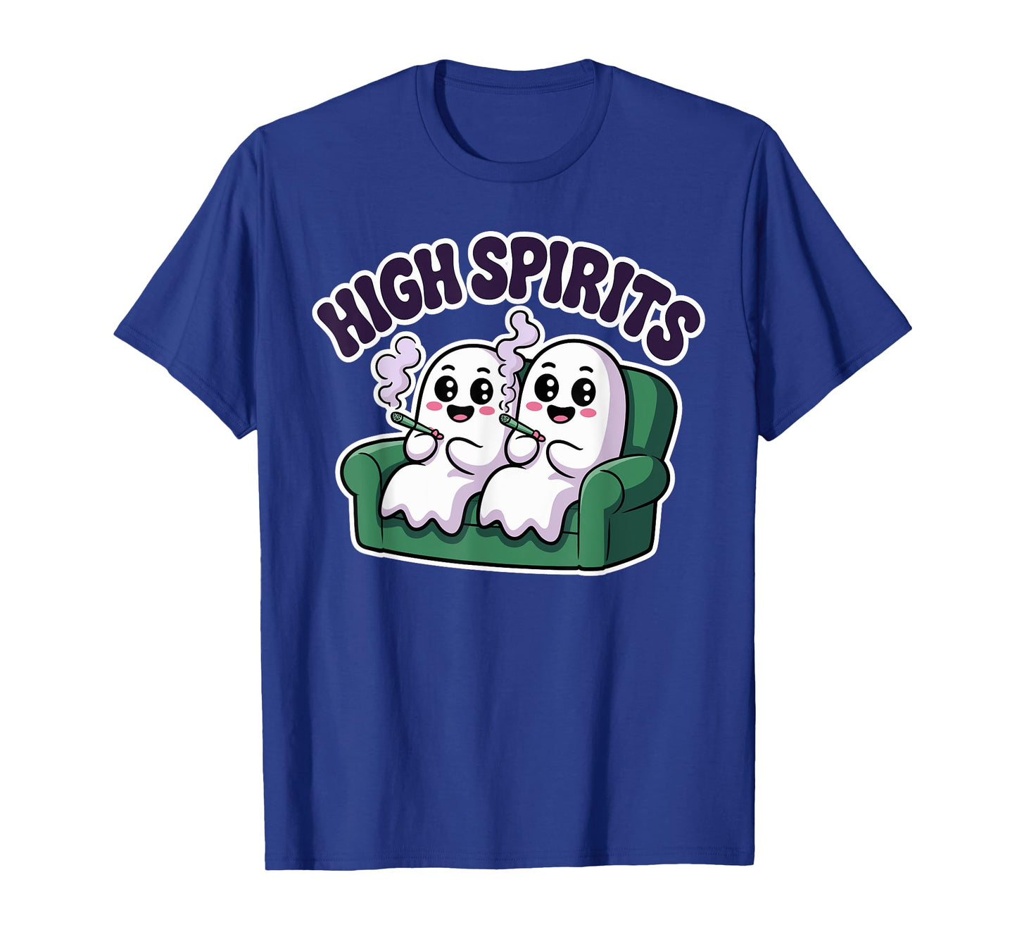 High Spirits Funny Ghost Weed Halloween Humor T-Shirt