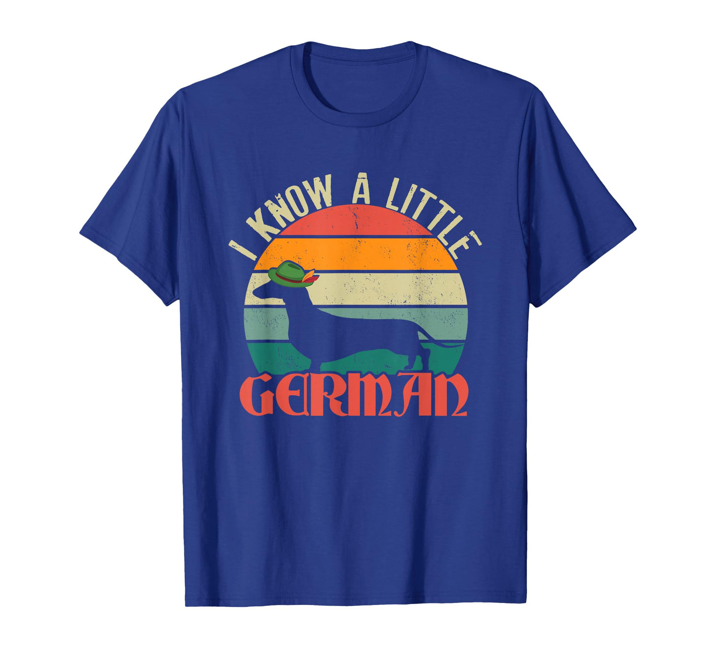 Funny I Know A Little German | Retro Dachshund | Dog Owner T-Shirt