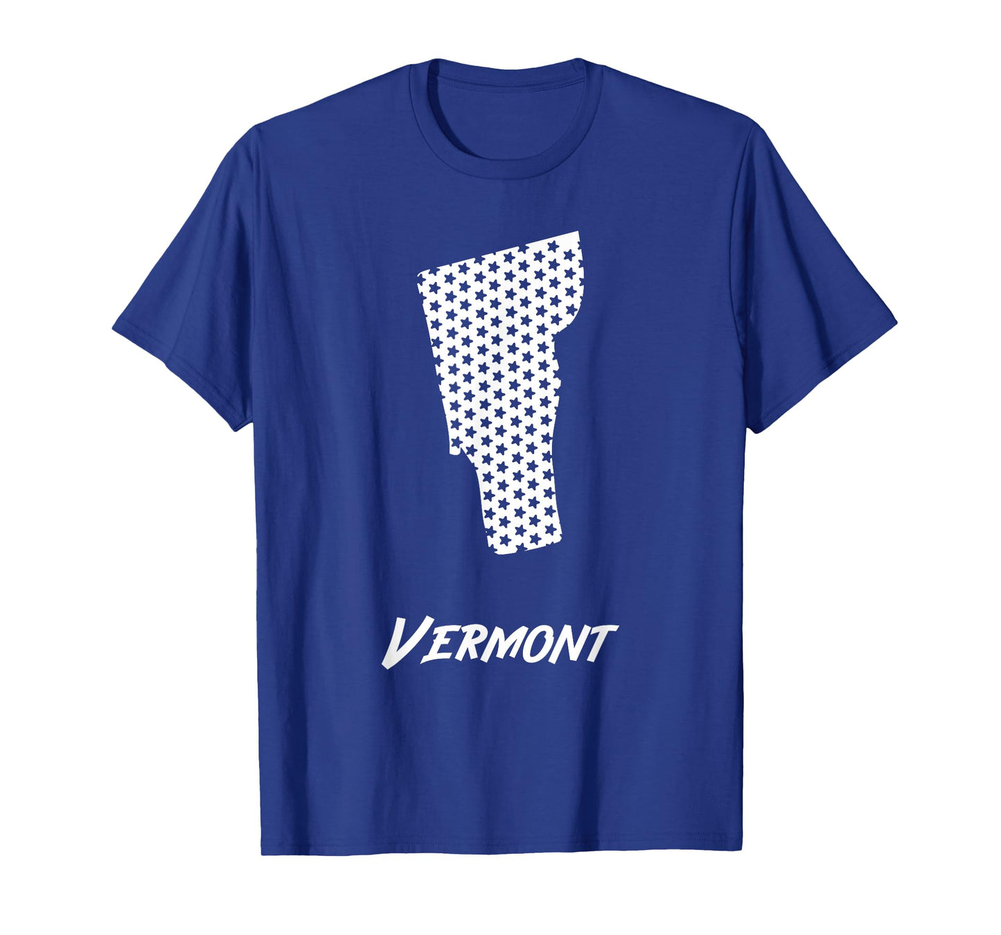 Vermont USA State Outline Stars Vintage Retro Design T-Shirt