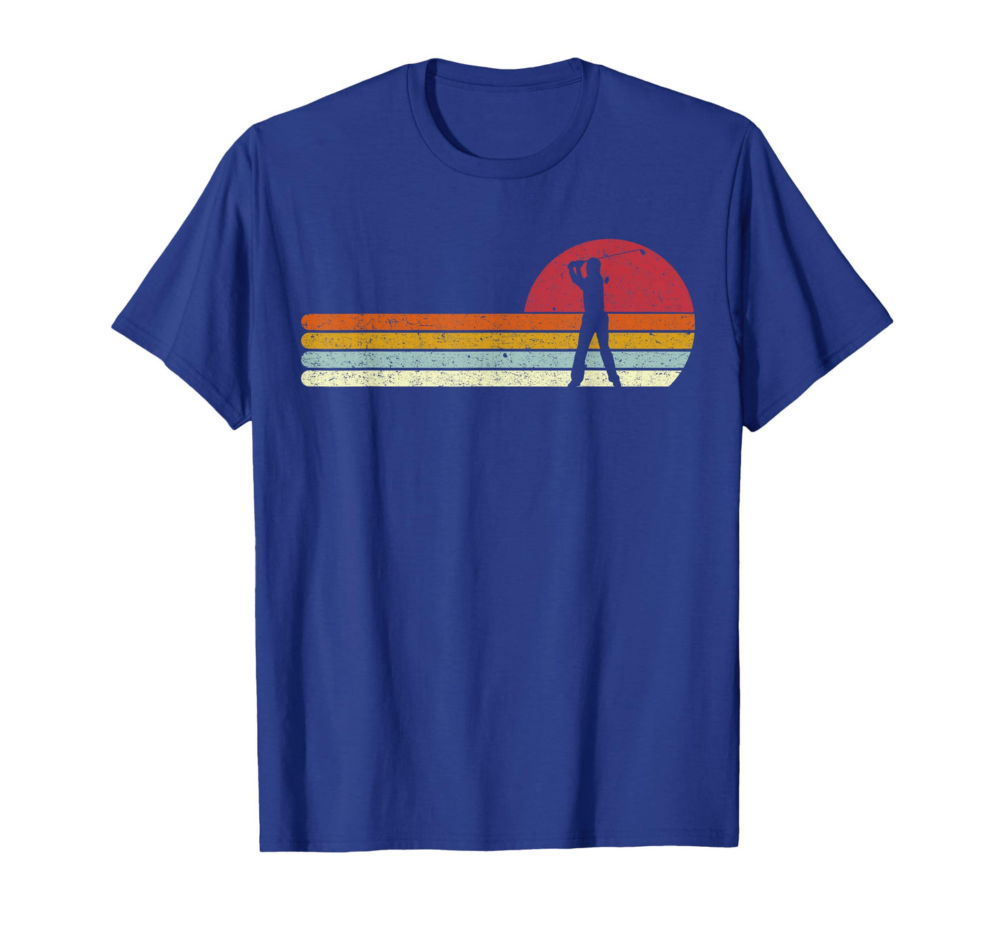 Golf Sunset Distressed T-Shirt