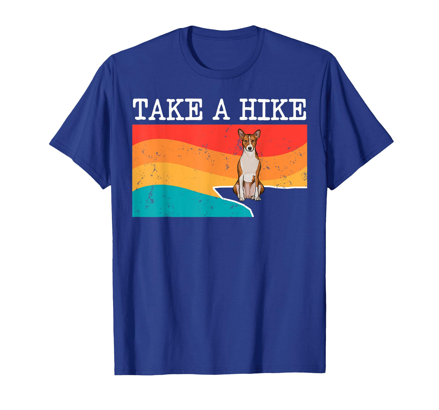 Funny Take A Hike Basenji Graphic Hiking T-Shirt