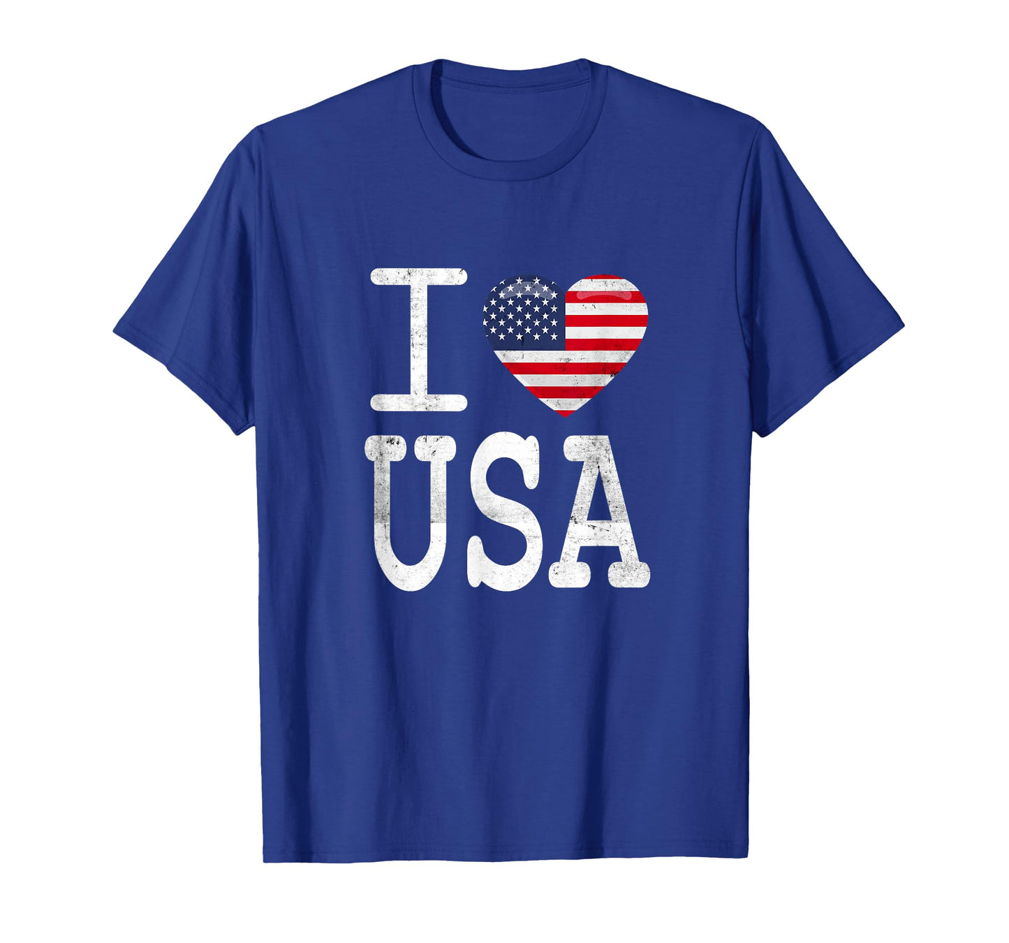 I Love USA America Heart T-Shirt