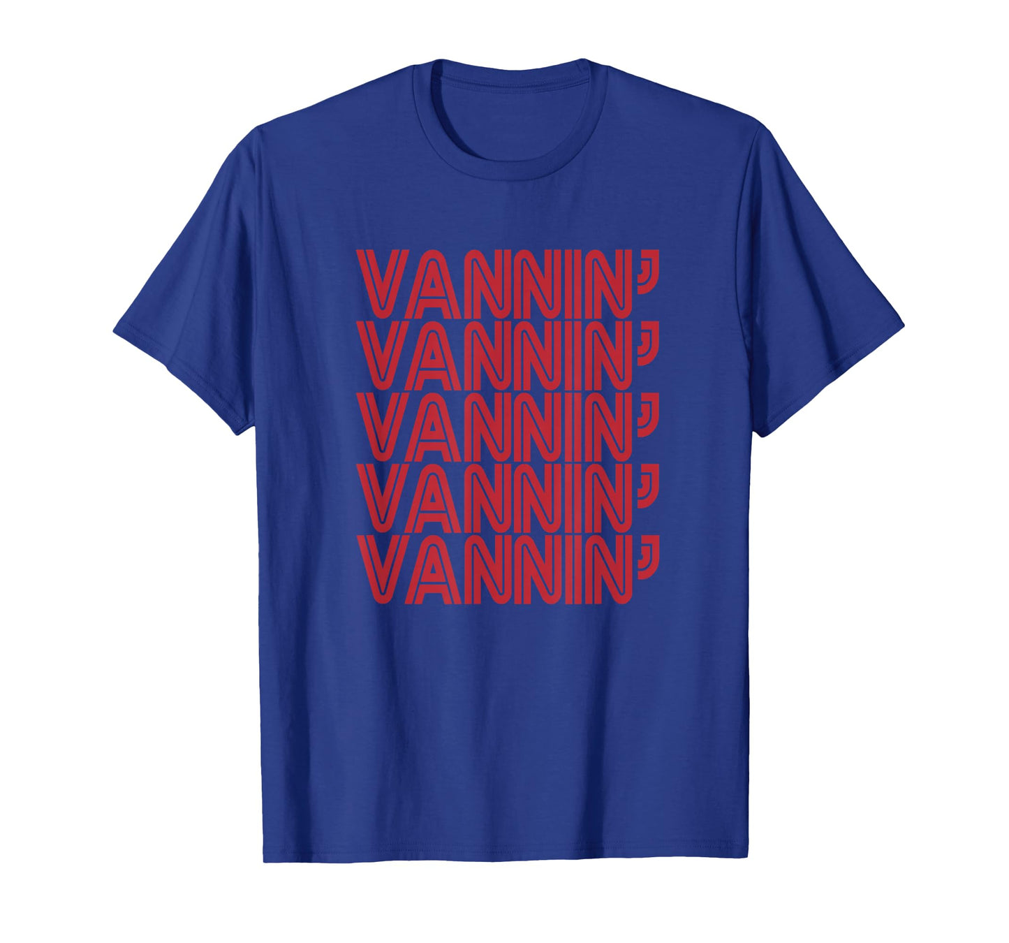 VANNIN' Retro Red Design T-Shirt