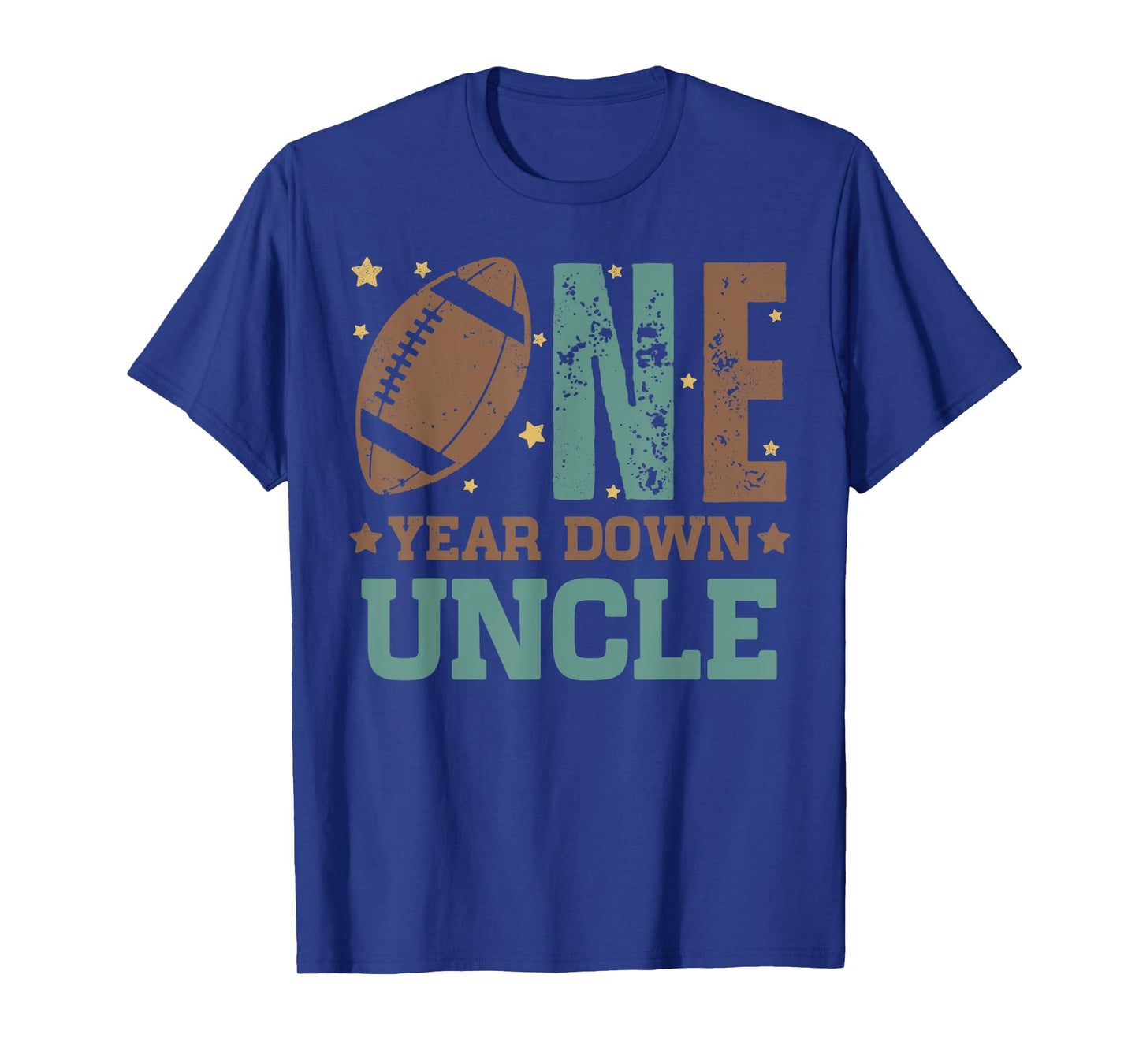Uncle of the 1 Year old Football 1st Year Down Birthday T-Shirt