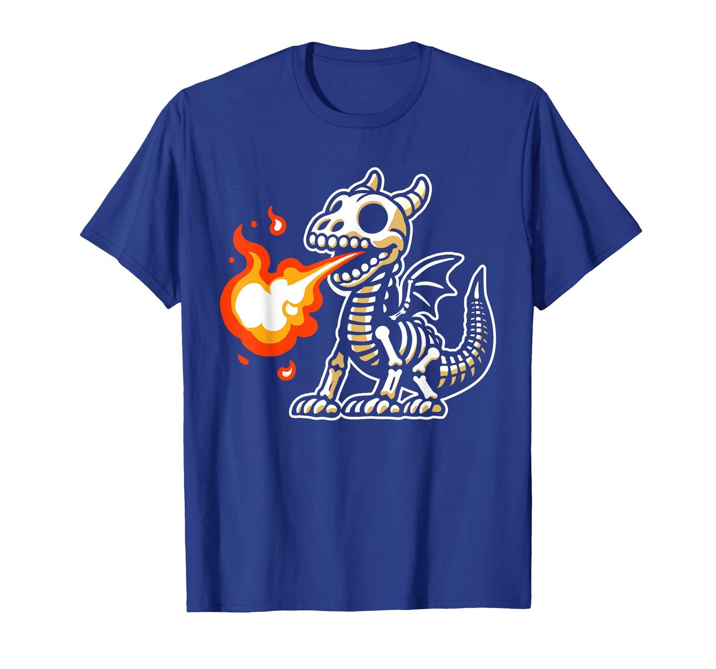 Retro Spooky Dragon Skeleton X-Ray Boys Kids T-Shirt