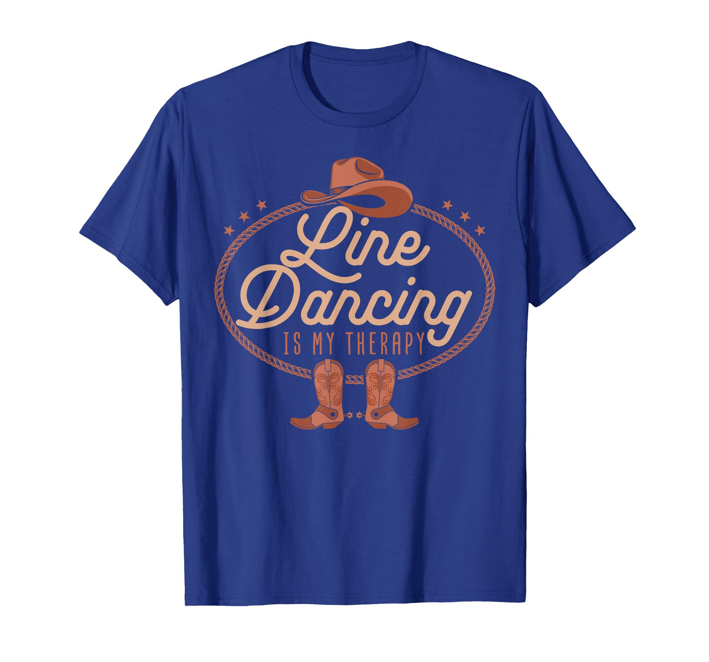 Line Dancing Is My Therapy Country Music Line Dancer T-Shirt