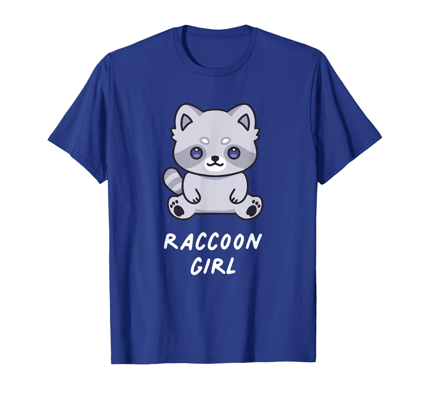 Raccoon Girl Funny Cute Kawaii Lover Aesthetic Family T-Shirt
