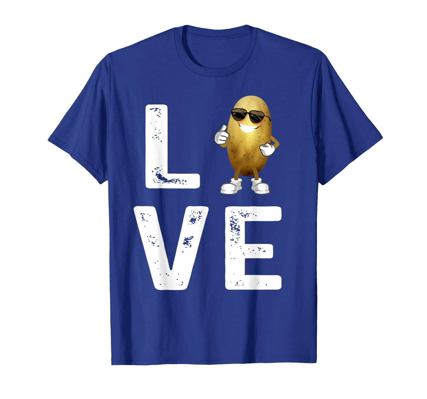 I Love Potatoes Vegetable Funny Potato In Sunglusses Tee T-Shirt