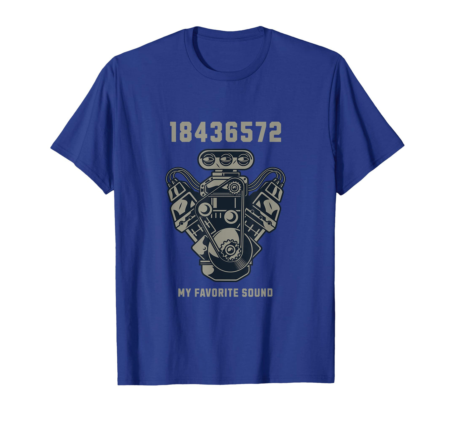 Classic Car Racing V8 Engine Firing Order Favorite Sound T-Shirt