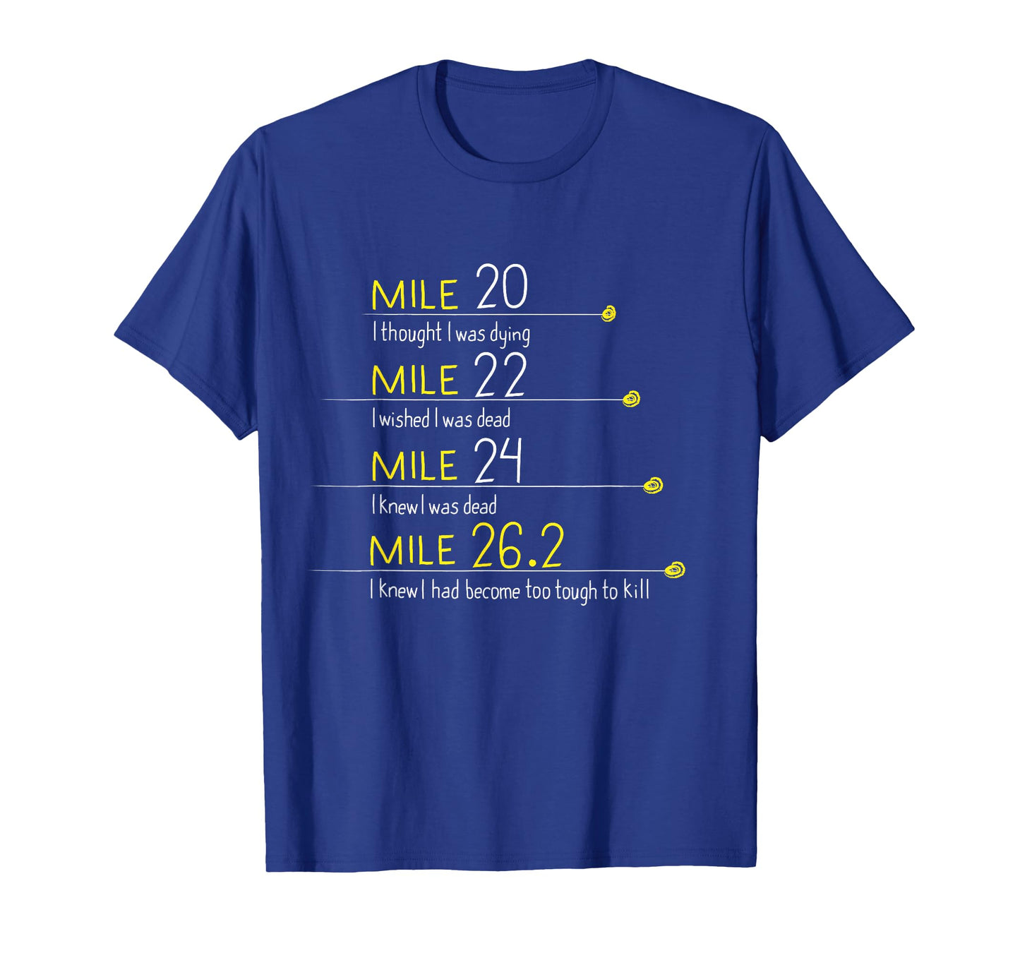 The Thoughts Of Marathoner Runner Gift Funny Marathon T-Shirt