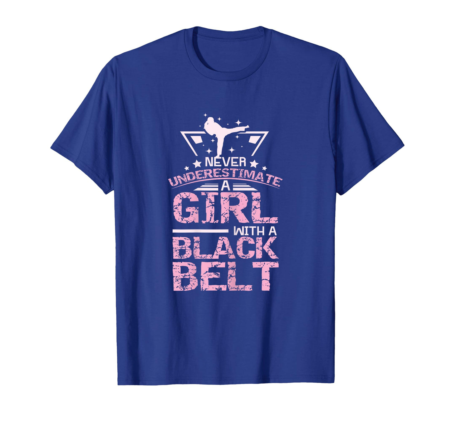 Black Belt Karate Taekwondo Girl T-Shirt