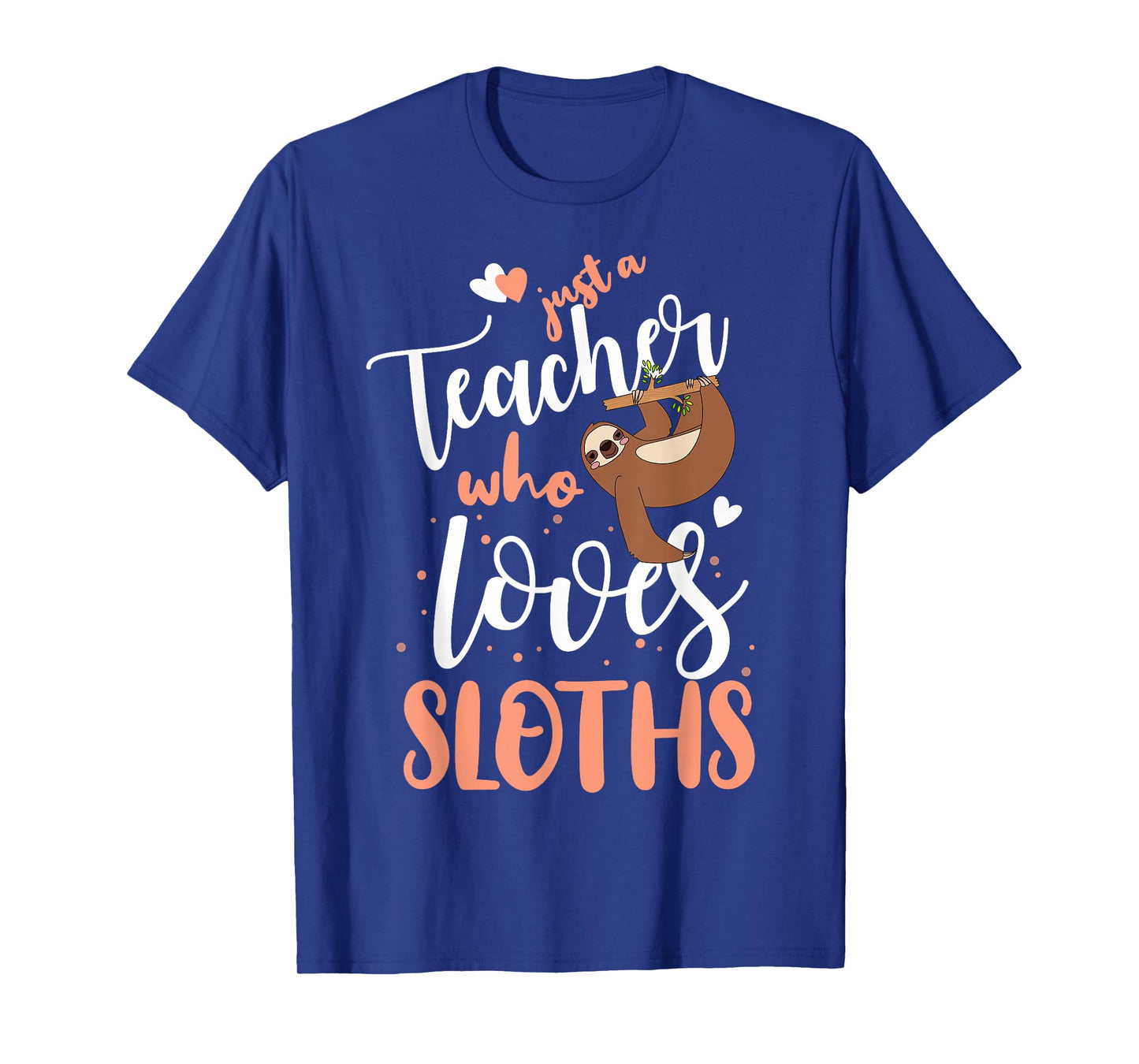 Just A Girl Who Loves Sloths Teacher Christmas Gift Idea T-Shirt