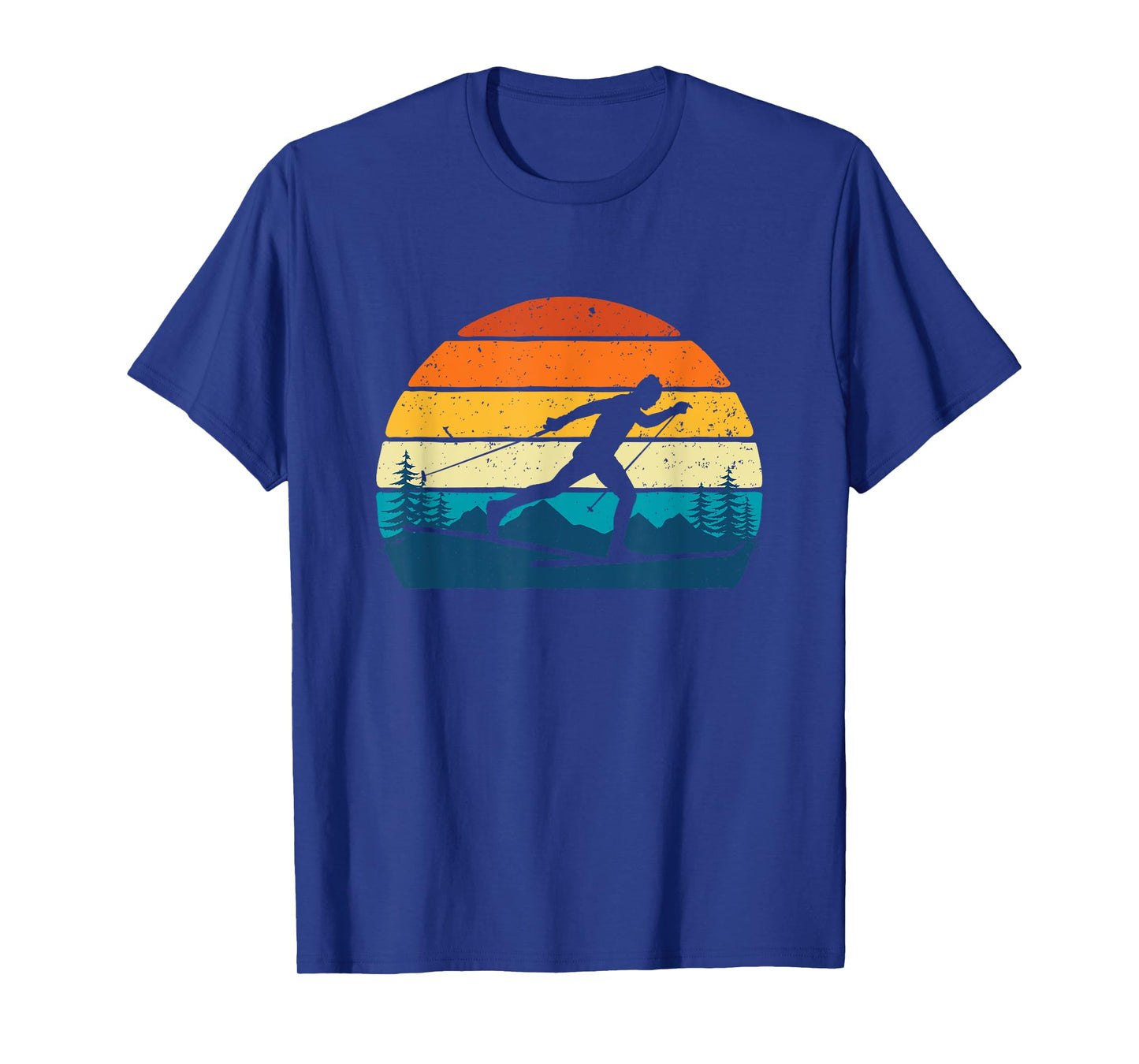 Retro Vintage Cross-Country Skiing - Winter Sports Skier Ski T-Shirt